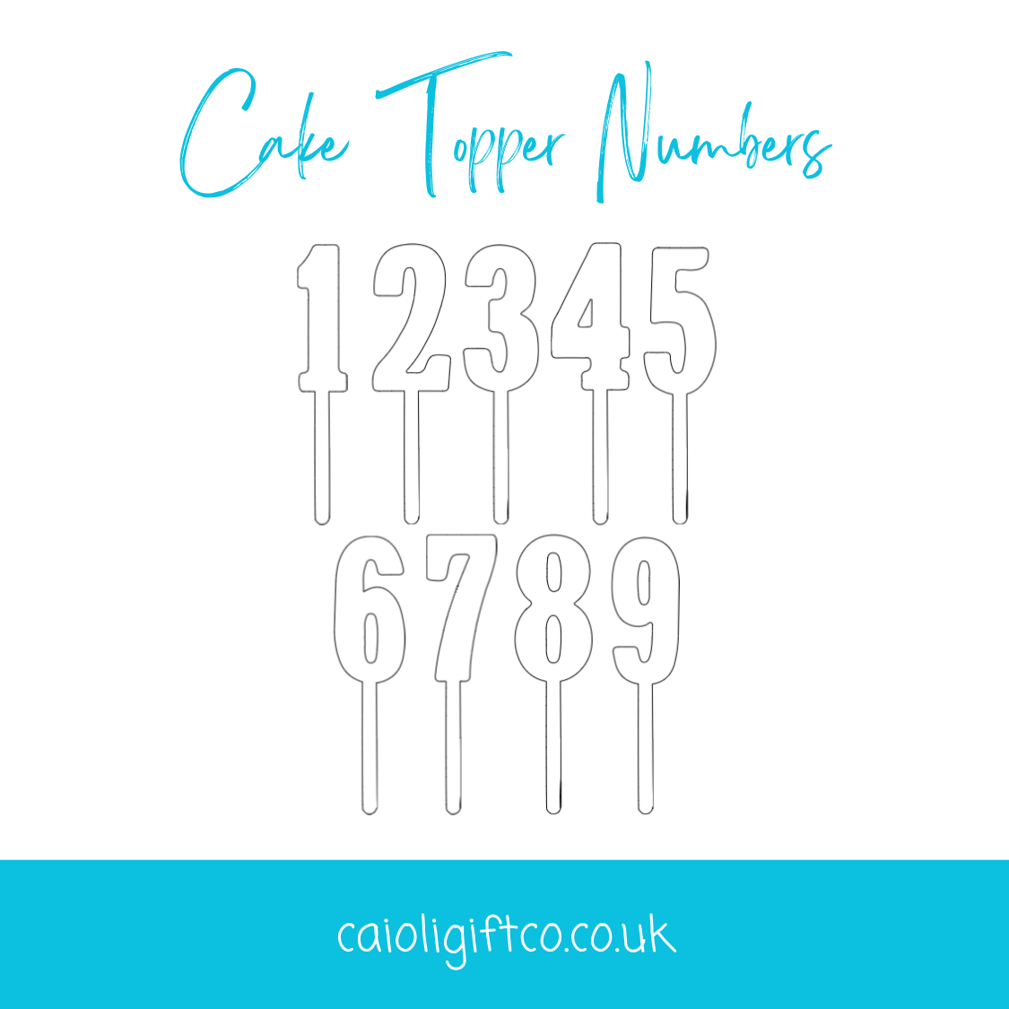 Wooden Number Cake Topper