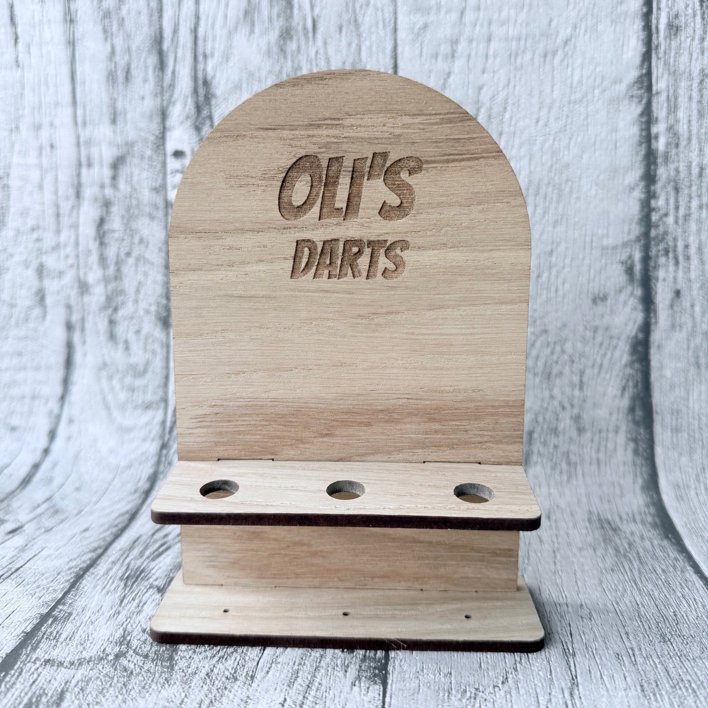 Personalised Wooden Dart Stand