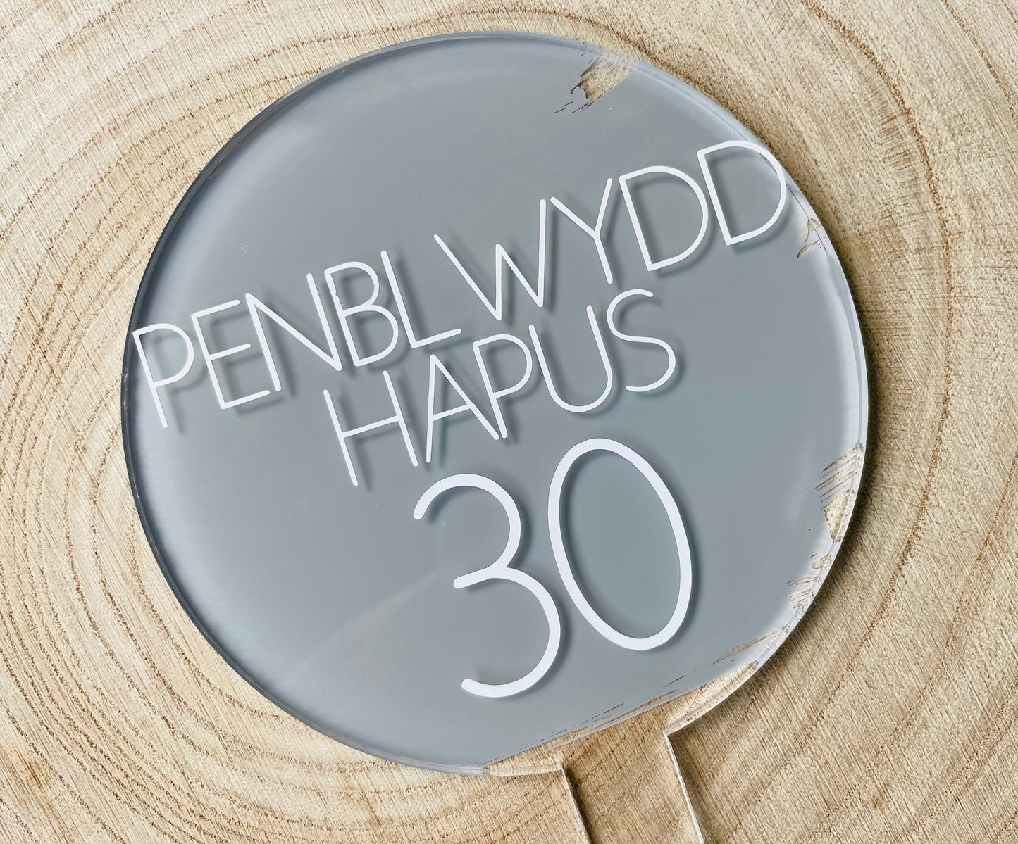 Penblwydd Hapus Cake Topper