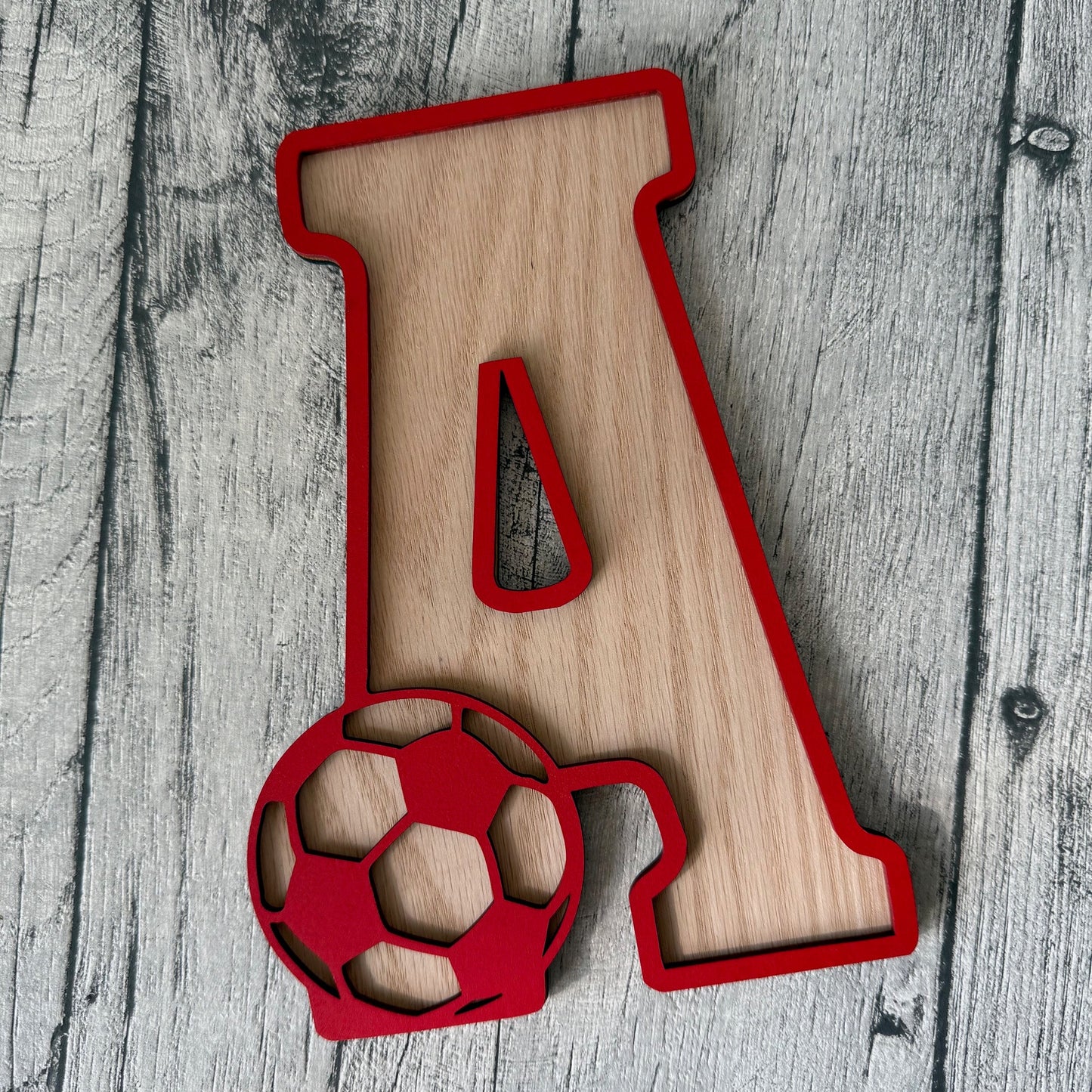 Football Letter Wall Art