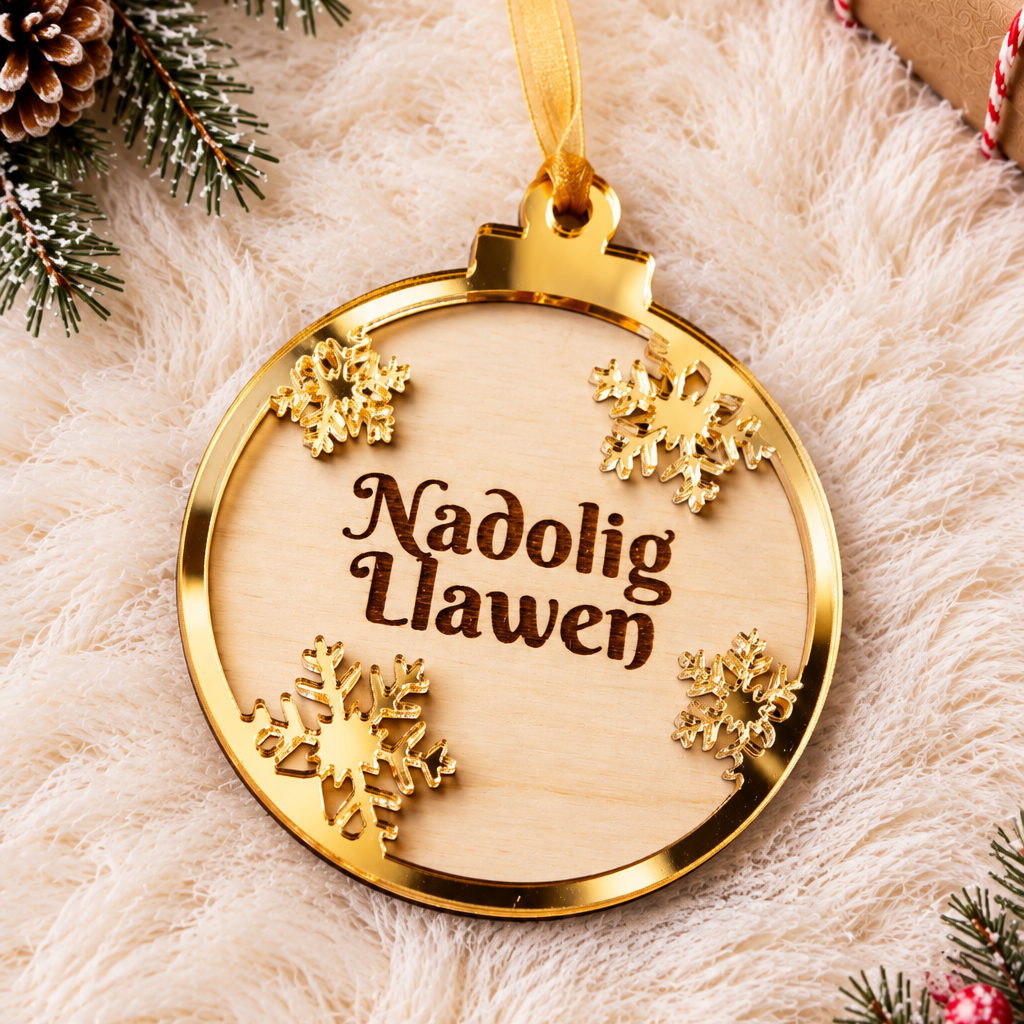 Nadolig Llawen Christmas Bauble