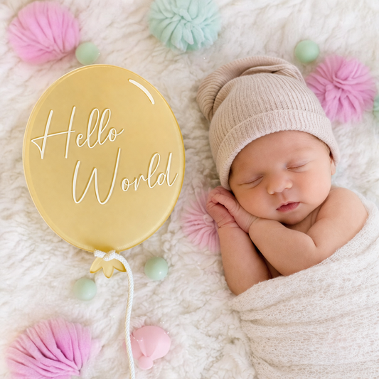Painted Baby Welcome Balloon