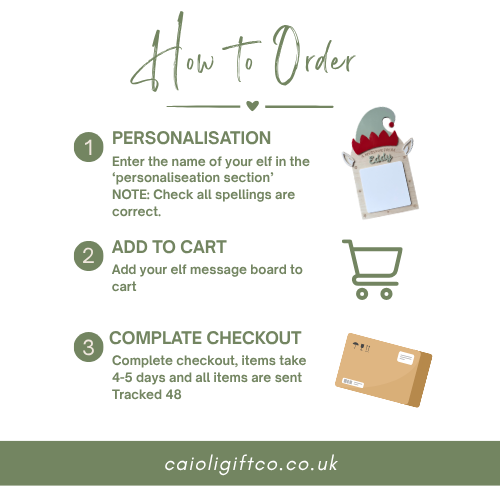Personalised Elf Message Board