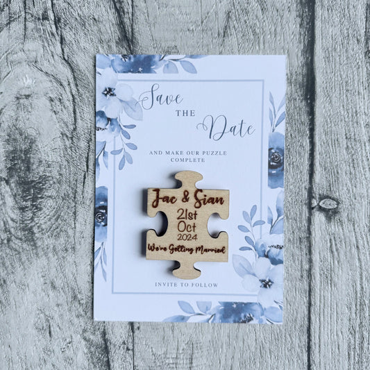 Jigsaw Save the Date Magnet