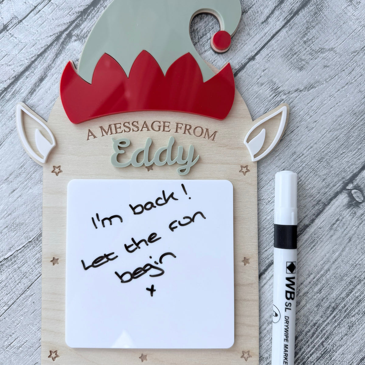 Personalised Elf Message Board