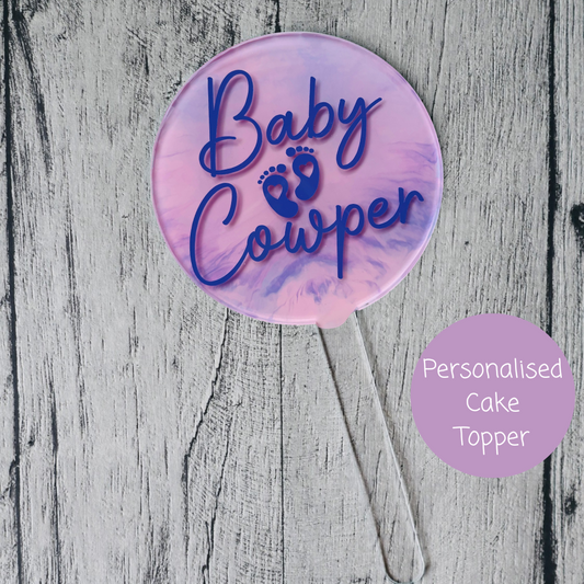 Baby Shower Cake Topper