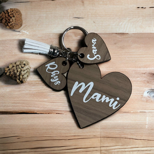 Personalised Heart Keyring