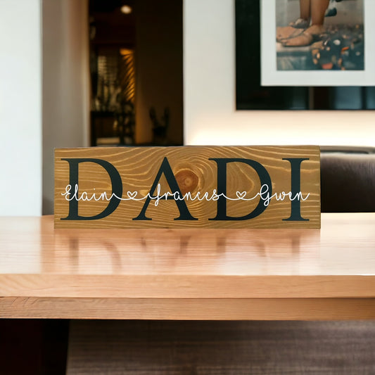 Personalised Daddy Sign