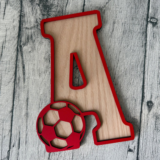 Football Letter Wall Art