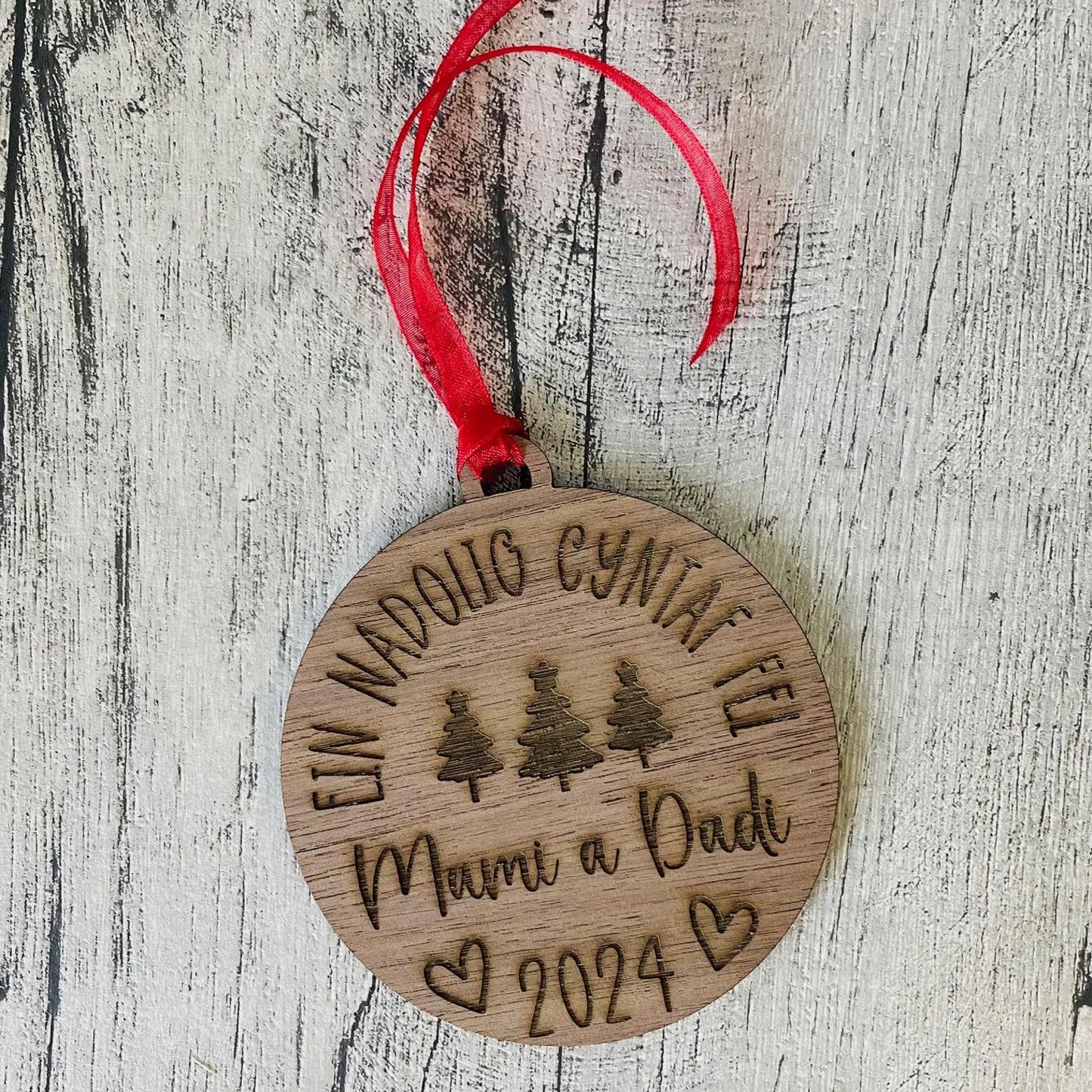 Welsh First Christmas as Mummy & Daddy Ornament