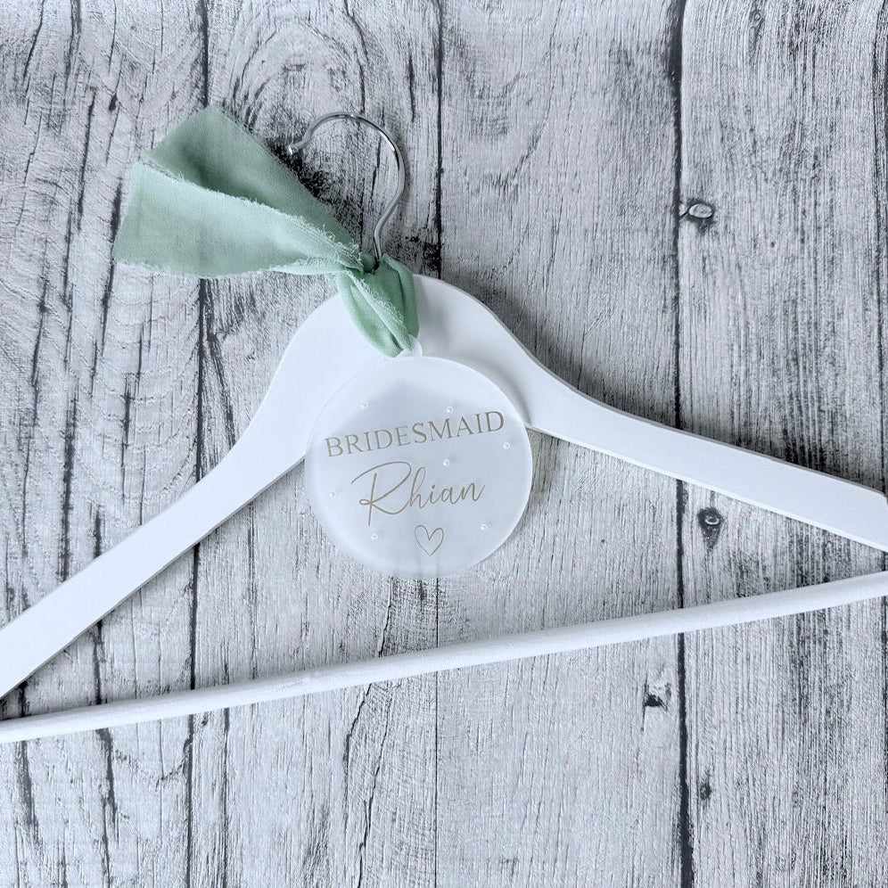 Personalised Bridesmaid Hanger Tag